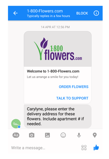 Are you planning to stalk me, 1800Flowers?