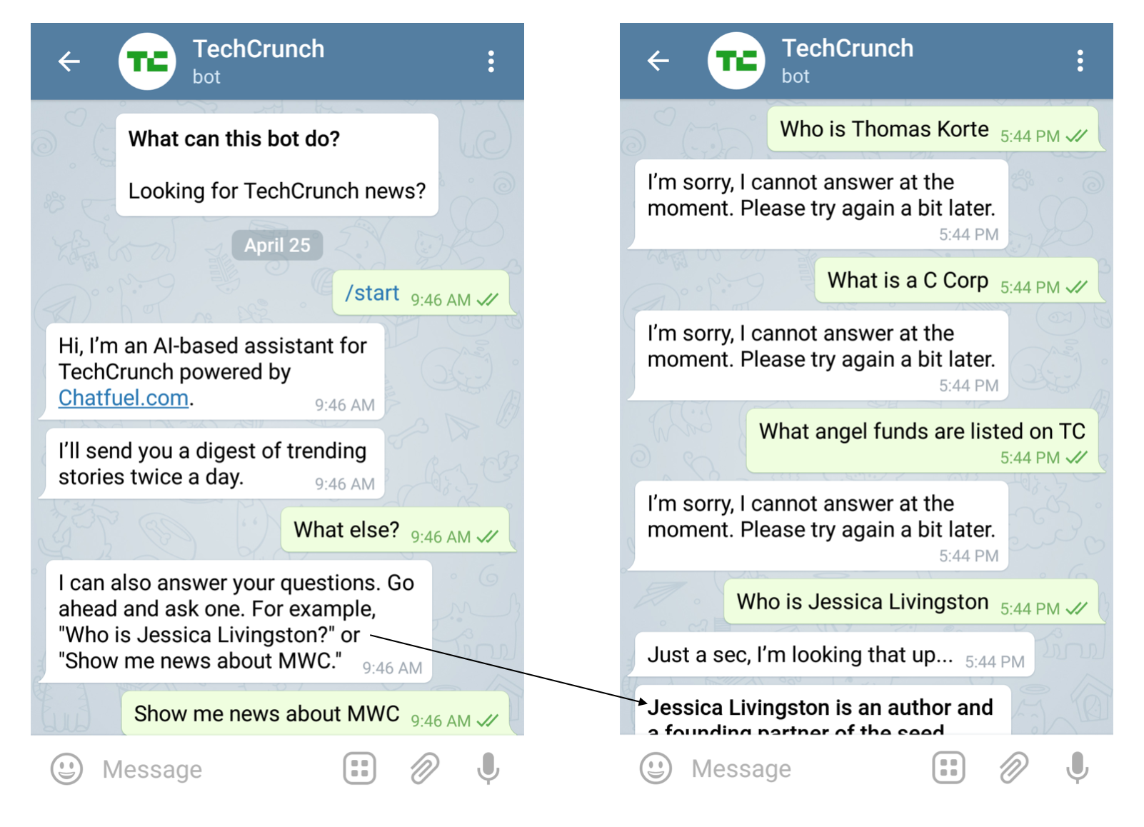 Gee, TechCrunch bot